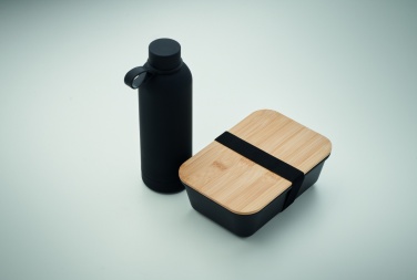 Logo trade promotional giveaway photo of: Lunch box bottle gift set