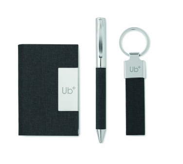 Logo trade advertising products image of: 3-piece gift set in a gift box with customizable printing