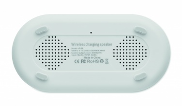 Logo trade promotional giveaways picture of: 15W wireless charging speaker