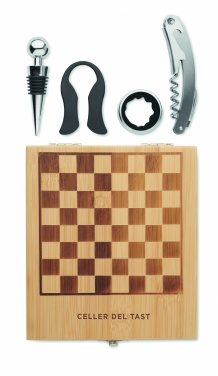 Logo trade promotional items image of: Chess board wine set