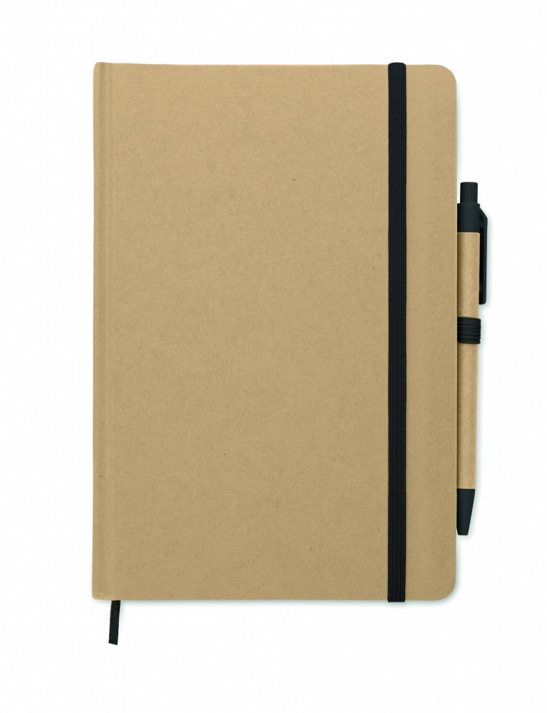 Logo trade promotional items picture of: A5 notebook in recycled carton