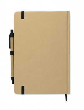 Logo trade promotional giveaway photo of: Caratil A5 notebook in recycled carton