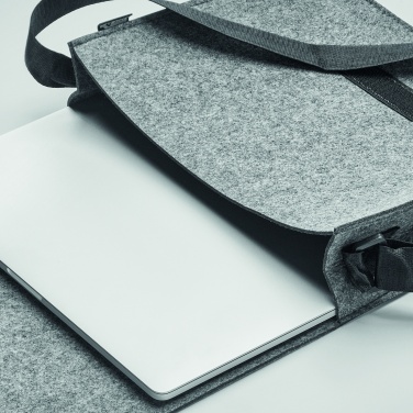 Logo trade promotional products image of: RPET felt laptop bag