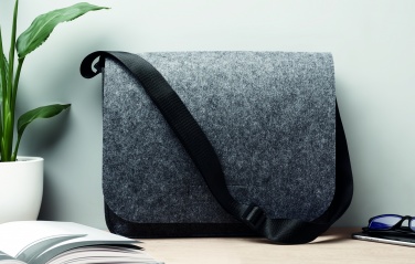 Logo trade promotional merchandise image of: RPET felt laptop bag