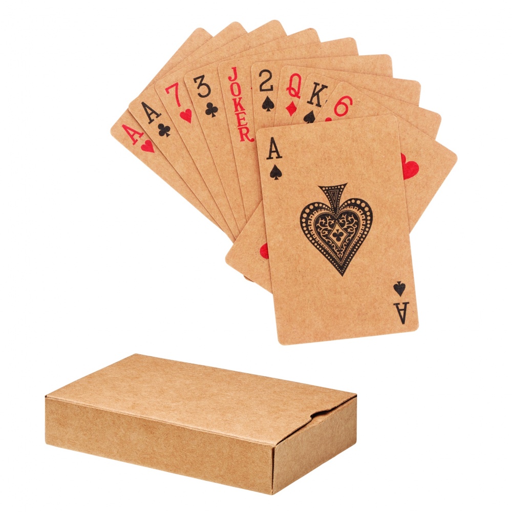 Logo trade corporate gifts picture of: Recycled paper playing cards