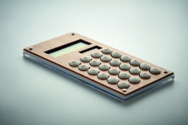 Logotrade promotional product image of: 8 digit bamboo calculator