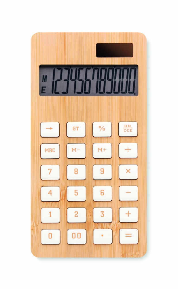 Logo trade advertising products picture of: 12 digit bamboo calculator