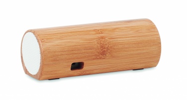 Logo trade promotional gifts picture of: Wireless bamboo speaker 2x5W