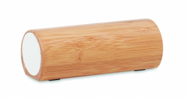 Logo trade promotional merchandise photo of: Wireless bamboo speaker 2x5W