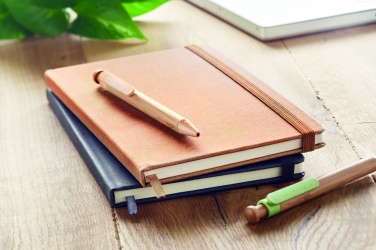 Logotrade business gifts photo of: Recycled Leather A5 notebook