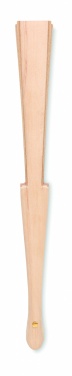 Logo trade promotional products picture of: Wood hand fan with cork fabric