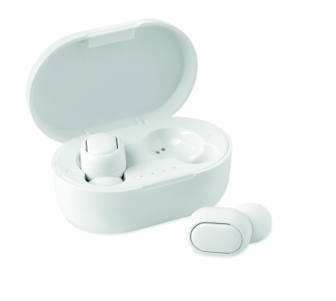 Logo trade promotional giveaways picture of: Recycled ABS TWS earbuds