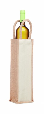 Logotrade promotional item picture of: Jute wine bag for one bottle