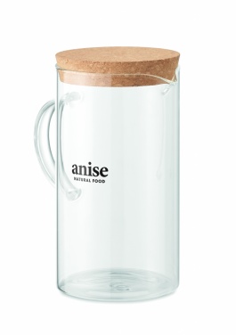 Logo trade promotional products picture of: Borosilicate glass decanter 1L
