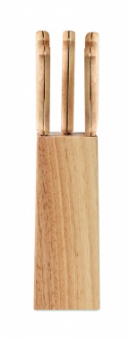 Logotrade promotional giveaway picture of: 5 piece knife set in base