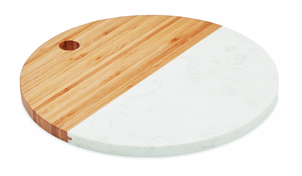 Logotrade advertising products photo of: Marble/ bamboo serving board