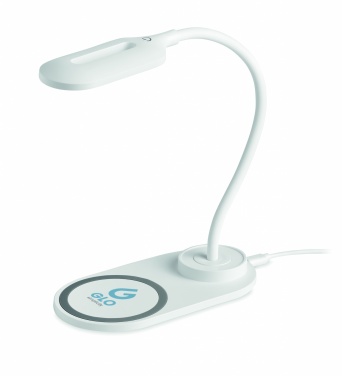 Logo trade advertising products image of: Desktop light and charger 10W