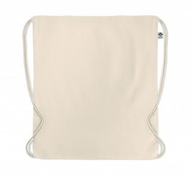 Logo trade promotional item photo of: Organic cotton drawstring bag