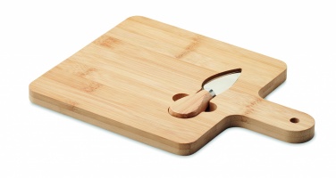 Logotrade promotional gift image of: Cheese board set in bamboo Bremen