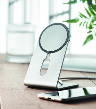 Logo trade business gift photo of: Portable magnetic charger 15W