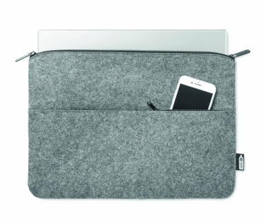 Logotrade promotional giveaways photo of: RPET felt zipped laptop bag