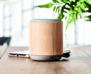 Logotrade promotional giveaways photo of: 5.3 wireless bamboo speaker