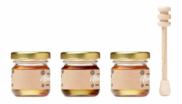 Logo trade promotional items image of: Set of 3 wildflower honey