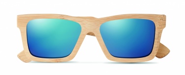 Logo trade corporate gifts image of: Sunglasses and case in bamboo KEILA