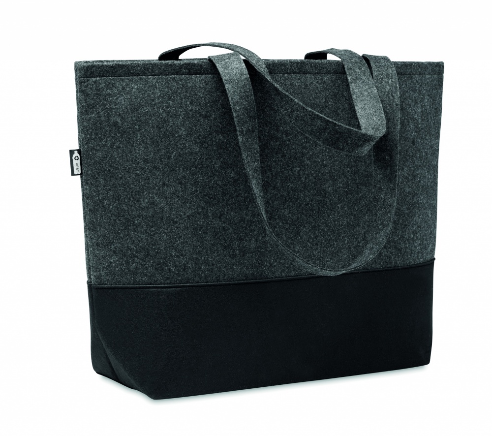 Logotrade promotional product picture of: RPET felt shopping bag