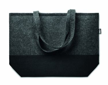 Logo trade promotional giveaways image of: RPET felt shopping bag
