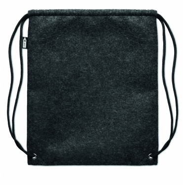 Logo trade advertising products picture of: RPET felt drawstring bag