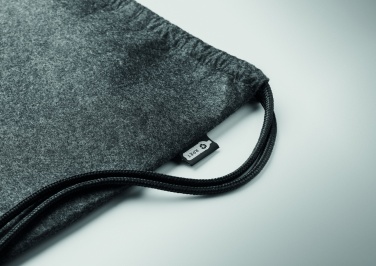 Logotrade promotional giveaway image of: RPET felt drawstring bag