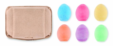 Logotrade promotional giveaway image of: 6 chalk eggs in box