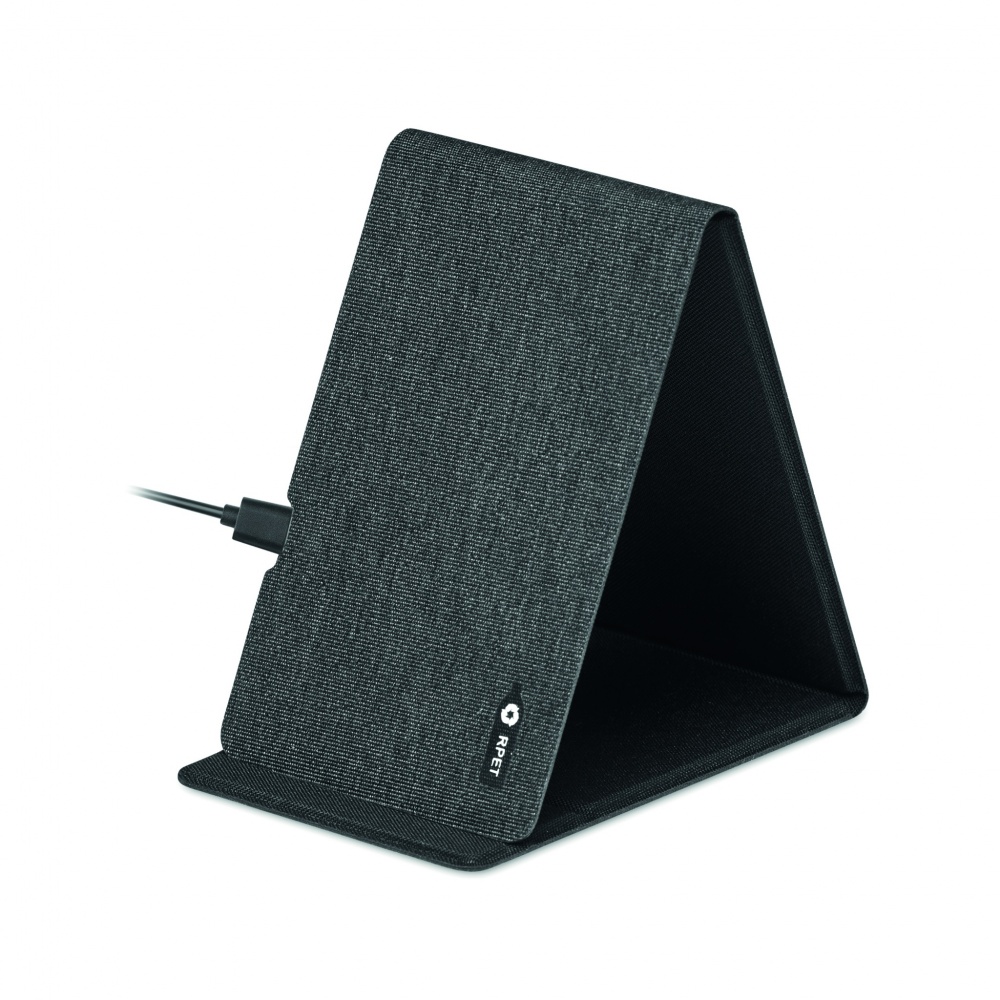 Logotrade promotional item picture of: RPET wireless charger 15W