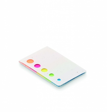 Logo trade promotional gift photo of: Seed paper page markers pad