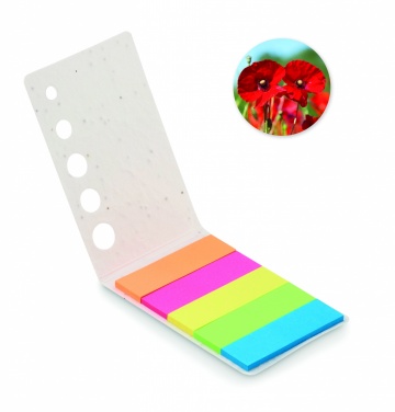 Logo trade promotional product photo of: Seed paper page markers pad