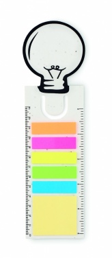 Logo trade business gifts image of: Seed paper bookmark w/memo pad