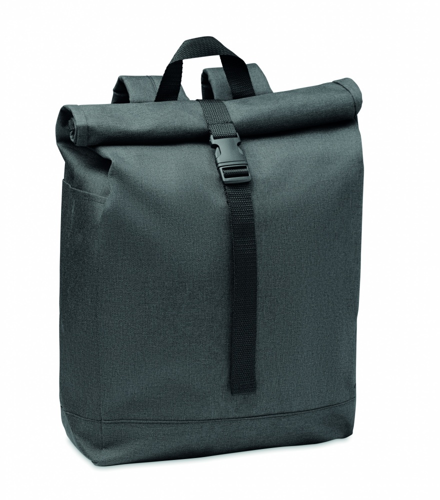Logo trade corporate gift photo of: 600D RPET 2 tone backpack