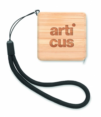Logotrade promotional product picture of: Measuring tape in bamboo 1m
