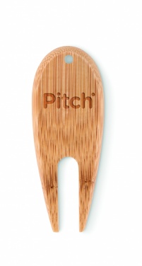 Logo trade promotional items image of: Bamboo golf divot tool