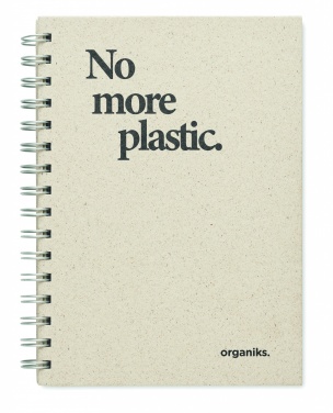 Logo trade corporate gifts picture of: A5 grass notebook 80 lined