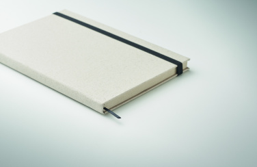 Logo trade promotional merchandise photo of: A5 grass notebook 80 lined