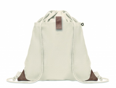 Logo trade promotional gifts picture of: Recycled cotton drawstring bag
