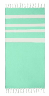 Logo trade corporate gifts image of: Hamman towel blanket 140 gr/m²