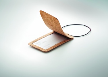 Logo trade advertising product photo of: Cork luggage tag