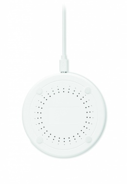 Logo trade promotional giveaways picture of: Bamboo wireless charger 10W