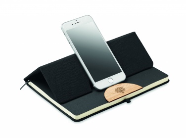 Logo trade business gifts image of: A5 RPET notebook 80 lined