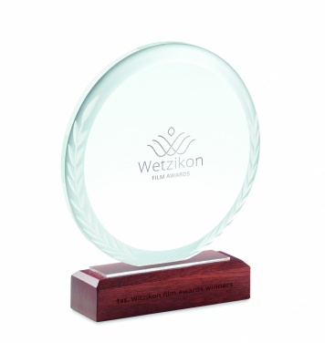 Logo trade advertising product photo of: Round award plaque