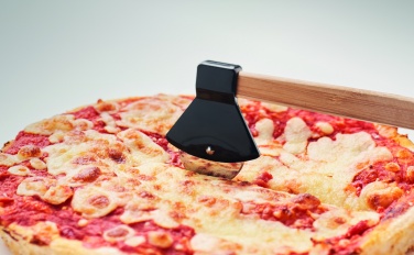 Logo trade advertising products picture of: Pizza cutter bamboo handle