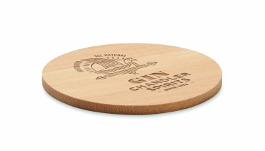 Logotrade advertising product image of: Bamboo round coaster